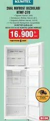 KUMTEL 266 L NOFROST BUZDOLABІ HTMF-270 indirimli fiyat KUMTEL 266 L NOFROST BUZDOLABІ HTMF-270 fiyat ve kampanya bilgisi